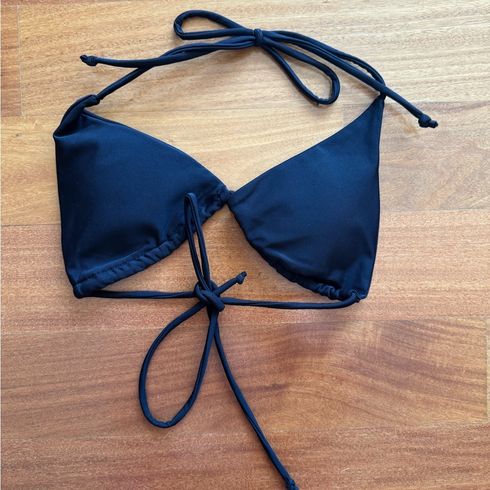 Classic Black Triangle Bikini Top